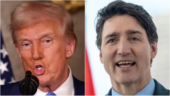 Donald Trump trolls Justin Trudeau. (Credit: Getty Images)