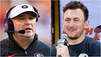 Georgia football coach Kirby Smart destroyed Johnny Manziel with a blunt comment. Watch a video of his comment. (Credit: Getty Images)
