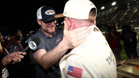 Dale Earnhardt Jr. wins again at Daytona. 