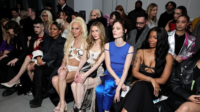 model anna delvey new york fashion week runway ankle monitor