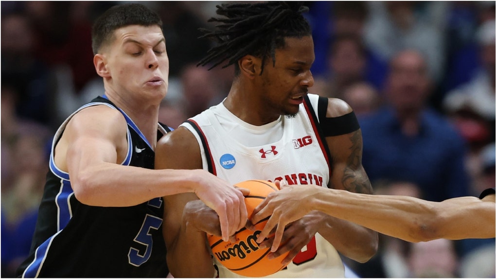 Wisconsin fans erupted with rage after losing to BYU in the second round of the NCAA Tournament. What are the reactions? OutKick's David Hookstead reacts. (Photo by Matthew Stockman/Getty Images)