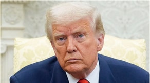 President Donald Trump hung up a framed version of the Declaration of the Independence in the Oval Office. Check out photos of it. (Photographer: Yuri Gripas/Abaca/Bloomberg via Getty Images)