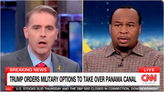 Scott Jennings schooled a CNN panel on China and the importance of the Panama Canal. Watch a video of his comments. (Credit: CNN Broadcast/X Video/https://x.com/ThomasMHern/status/1900378090800292131)