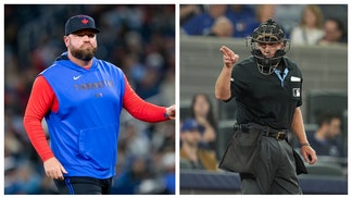 BLUE JAYS MANAGER JOHN SCHNEIDER UMPIRE