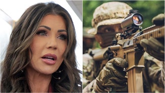 Secretary of Homeland Security Kristi Noem spoke on Fox News about serious threat posed by drug cartels in Mexico. Watch a video of her comments. (Photo by Chip Somodevilla/Getty Images and Getty Images creative)