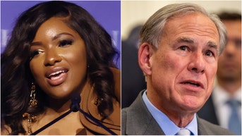 Congresswoman Jasmine Crockett mocked Texas Governor Greg Abbott for being in a wheelchair. Watch a video of her comments. (Photo by Tommaso Boddi/Variety via Getty Images and Brandon Bell/Getty Images)