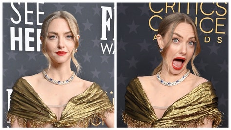 amanda seyfriend boobs fell out critics choice awards actor glen powell