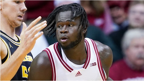 Indiana basketball star Oumar Ballo shared some concerning comments about receiving death threats. What did he say? Watch a video of his comments. (Photo by Dylan Buell/Getty Images)