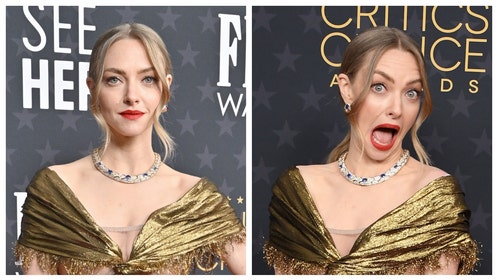 amanda seyfriend boobs fell out critics choice awards actor glen powell