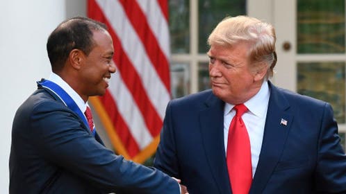 Donald Trump and Tiger Woods