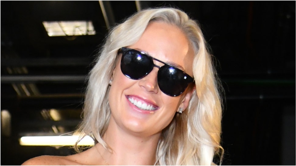 Phoenix Mercury player Sophie Cunningham is going viral for revealing why she's not married. What was her answer? Watch the video. (Photo by Barry Gossage/NBAE via Getty Images)