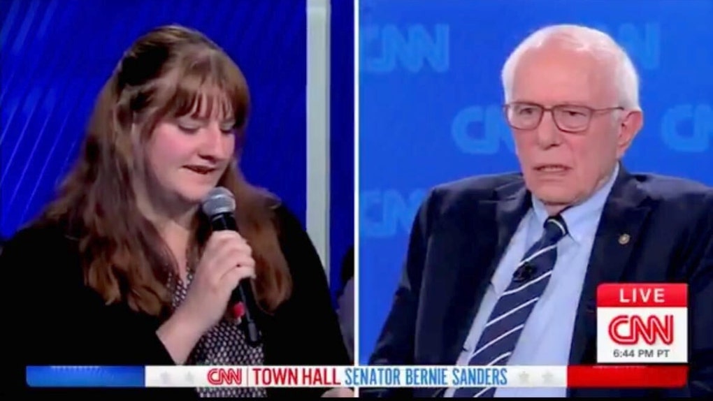 CNN got a taste of their own insufferable medicine during a town hall with Bernie Sanders. 