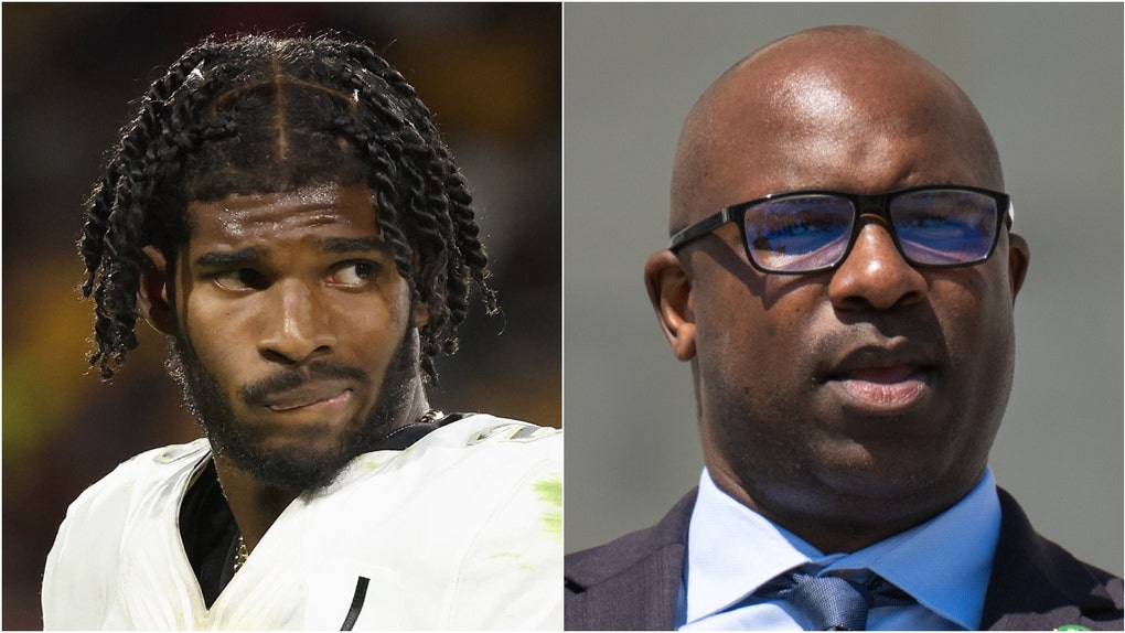 Jamaal Bowman releases insane video about Shedeur Sanders' draft slide. (Credit: Bill Clark/CQ-Roll Call, Inc via Getty Images and Christian Petersen/Getty Images)