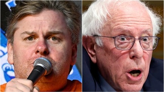 Tim Dillon ripped Democrats for hiding from doing popular podcasts. Watch a video of his comments with Tom Papa. (Photo by Kevin Dietsch/Getty Images and Photo by Michael S. Schwartz/Getty Images)