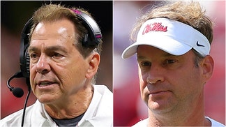 Lane Kiffin spoke with Theo Von about Nick Saban's incredibly intensity and the "friction" during the early days of their relationship at Alabama. Watch a video of his comments. (Photo by Kevin C. Cox/Getty Images and Photo by Kevin C. Cox/Getty Images)
