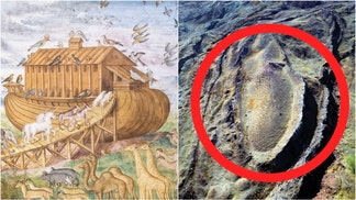 Archeologists claim they found Noah's Ark in Turkey. Is Noah's Ark real? Where is it? (Credit: Getty Images Creatives and Huseyin Yildiz/Anadolu Agency/Getty Images)