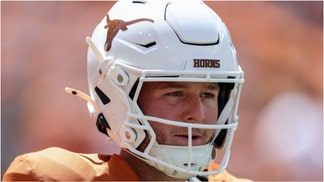 Former Texas QB Quinn Ewers revealed he skipped his senior year of high school for a $1.4 million memorabilia deal. Watch a video of his comments. (Photo by Tim Warner/Getty Images)