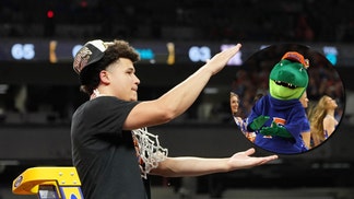Walter Clayton Jr. Hilariously Boots Florida Mascot From Celebratory Photos