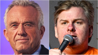 Tim Dillon poured praise on RFK Jr. during an interview with Piers Morgan, and joked the military might be needed to stop fat people. Watch his full interview. (Photo by Michael M. Santiago/Getty Images and Photo by Michael S. Schwartz/Getty Images)