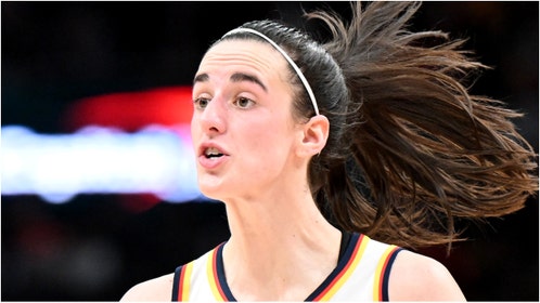 Caitlin Clark spoke with David Letterman about scoring 22 points in two minutes against Iowa's male practice squad. Watch a video of the scrimmage. (Photo by Greg Fiume/Getty Images)