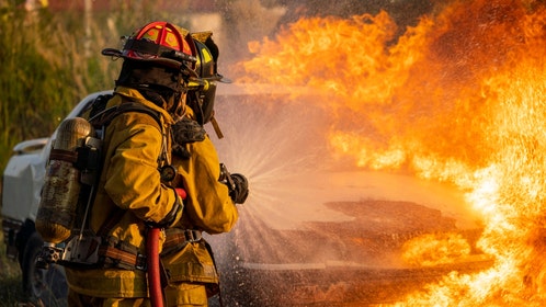 man sets sex toys on fire