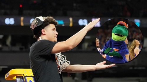 Walter Clayton Jr. Hilariously Boots Florida Mascot From Celebratory Photos