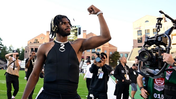 New Cleveland Browns QB Shedeur Sanders received a prank call during the 2025 NFL Draft. (Photo Credit: Andy Cross/The Denver Post/Getty)