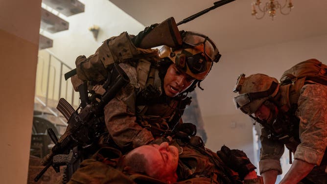 "Warfare" is a brutal look at urban combat. (Credit: A24)
