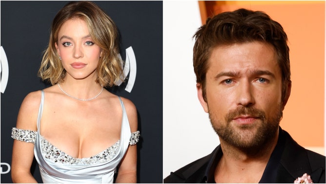 Sydney Sweeney was spotted with Brandon Sklenar during a show at Stagecoach. (Photo by Taylor Hill/FilmMagic and Photo by Joe Scarnici/Getty Images for GLAAD)