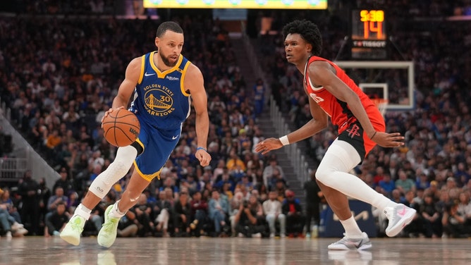 The Houston Rockets host the Golden State Warriors Sunday for Game 1 of their first round series in the 2025 NBA Playoffs. (Photo credit: Cary Edmondson-Imagn Images)