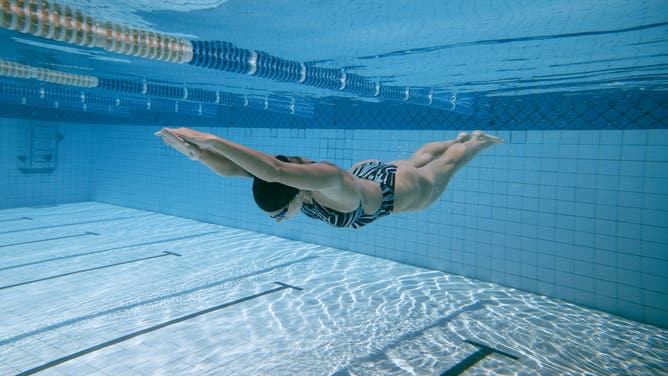 A male who "identifies" as a woman won five women's swimming events at the U.S. Masters Spring Championships last weekend, dominating the female competition.