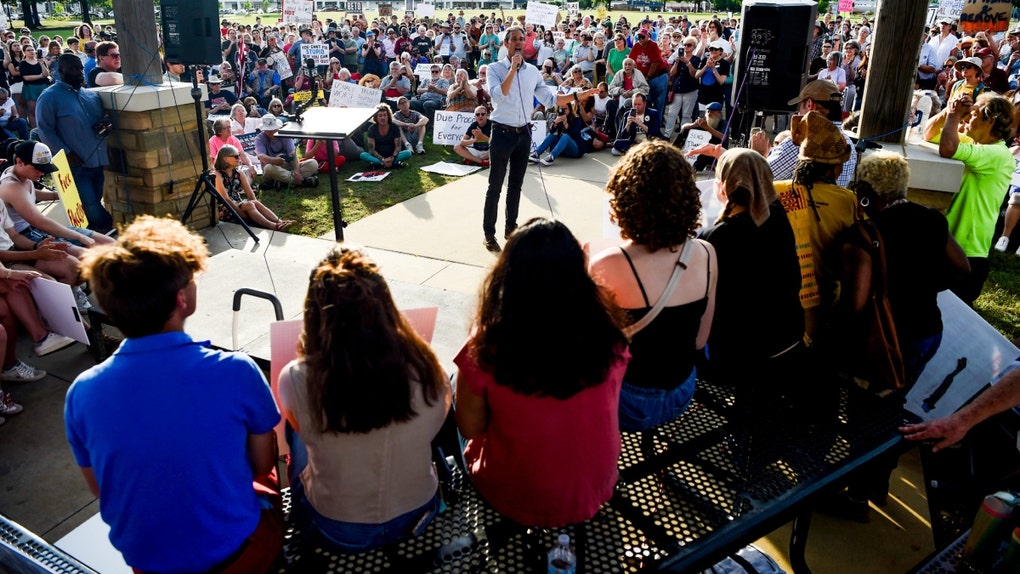 Donald Trump and Nick Saban were having a great time with Alabama students and staff Thursday night, while insufferable Libs protested outside. 