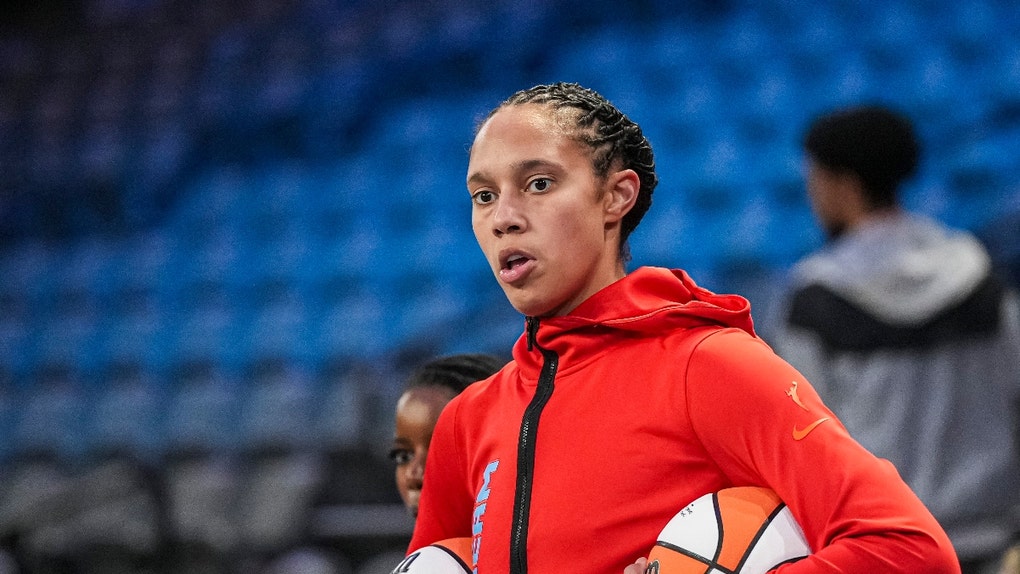 Brittney Griner on the floor