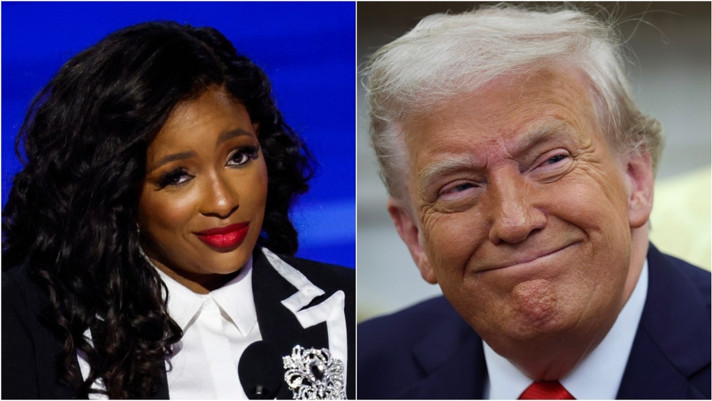 Congresswoman Jasmine Crockett made a wild claim about people coming to America and President Donald Trump's administration. Watch a video of her comments. (Photo by Win McNamee/Getty Images and Photo by Chip Somodevilla/Getty Images)