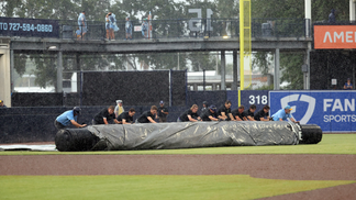 Rays Fans Get Commemorative Ponchos To Celebrate Team's First-Ever Rain Delay