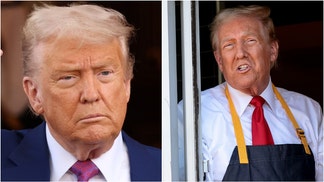 A mobile McDonald's was brought to Riyadh during President Donald Trump's meeting with Saudi Arabia's leadership. Check out a video of the unit. (Photo by Win McNamee/Getty Images and Photo by Win McNamee/Getty Images)