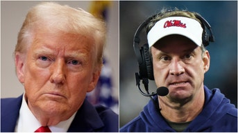 Ole Miss football coach Lane Kiffin is going viral after tweeting about the Gulf of America. What did he tweet? What are the reactions? (Photo by Andrew Harnik/Getty Images and Photo by James Gilbert/Getty Images)