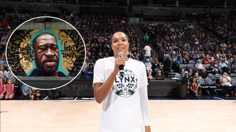 Minnesota Lynx player addressing the crowd