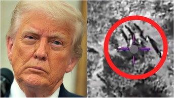 The White House released a video of terrorists being obliterated in Somalia. Watch the awesome combat footage. (Credit: White House Video/Public Domain/https://x.com/WhiteHouse/status/1924943241331286418 and Photo by Chip Somodevilla/Getty Images)