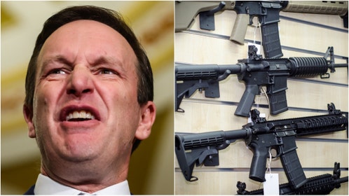Connecticut Senator Chris Murphy is getting destroyed on social media after lying about firearm suppressors. What did he say? What are the responses? (Photo by Samuel Corum/Getty Images and Getty Images Creatives)