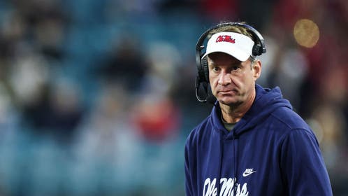 Lane Kiffin on the ole miss sideline
