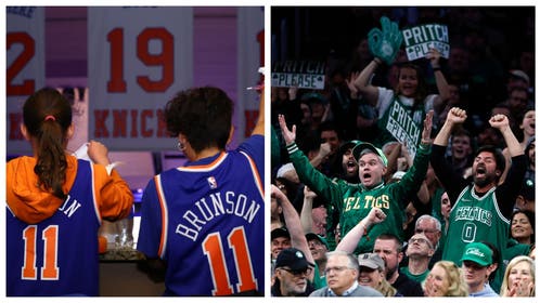 KNICKS CELTICS FANS