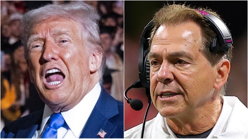 President Donald Trump privately gave former Alabama coach Nick Saban an incredible compliment during his speech at the university. What did he say? Watch a video of the moment. (Photo by Anna Moneymaker/Getty Images and Photo by Kevin C. Cox/Getty Images)