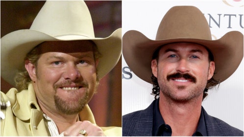 Riley Green is going viral with a performance of "Should’ve Been a Cowboy." (Photo by M. Caulfield/WireImage and Photo by Jeff Schear/Getty Images for Churchill Downs)