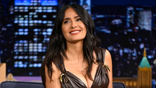 salma hayek topless behind the scenes sports illustrated swimsuit