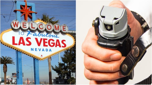 A viral video shared on X shows a Las Vegas security guard pepper spraying someone while Dolly Parton's song "Jolene" plays in the background. Watch the video. (Photo by Chris Farina/Corbis via Getty Images and Getty Images Creatives)
