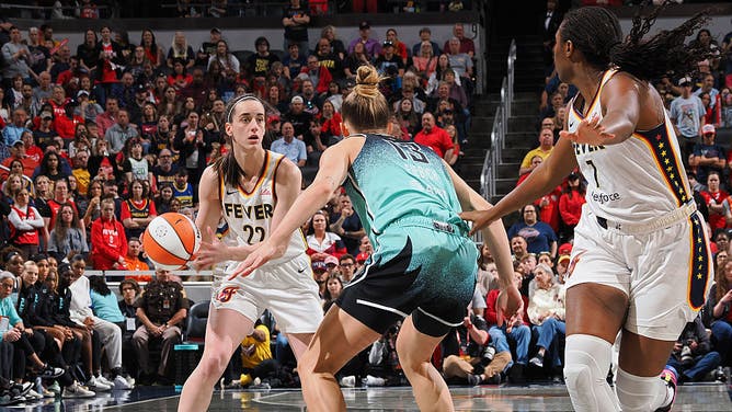 Caitlin Clark against the New York Liberty