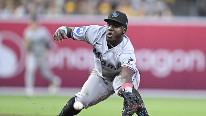 Miami Marlins infielder Ronny Simon