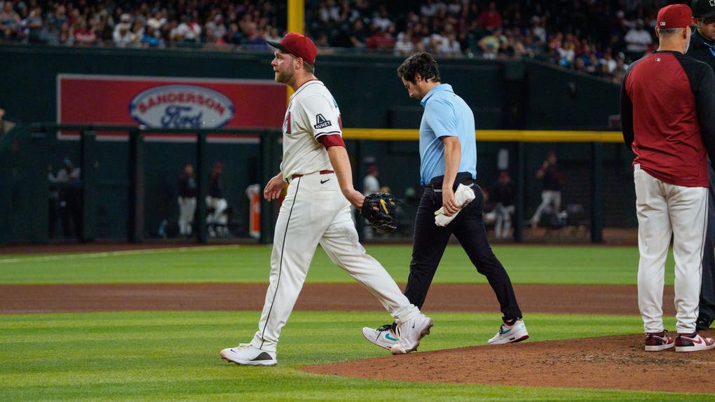 Corbin Burnes injured for the Arizona Diamondbacks