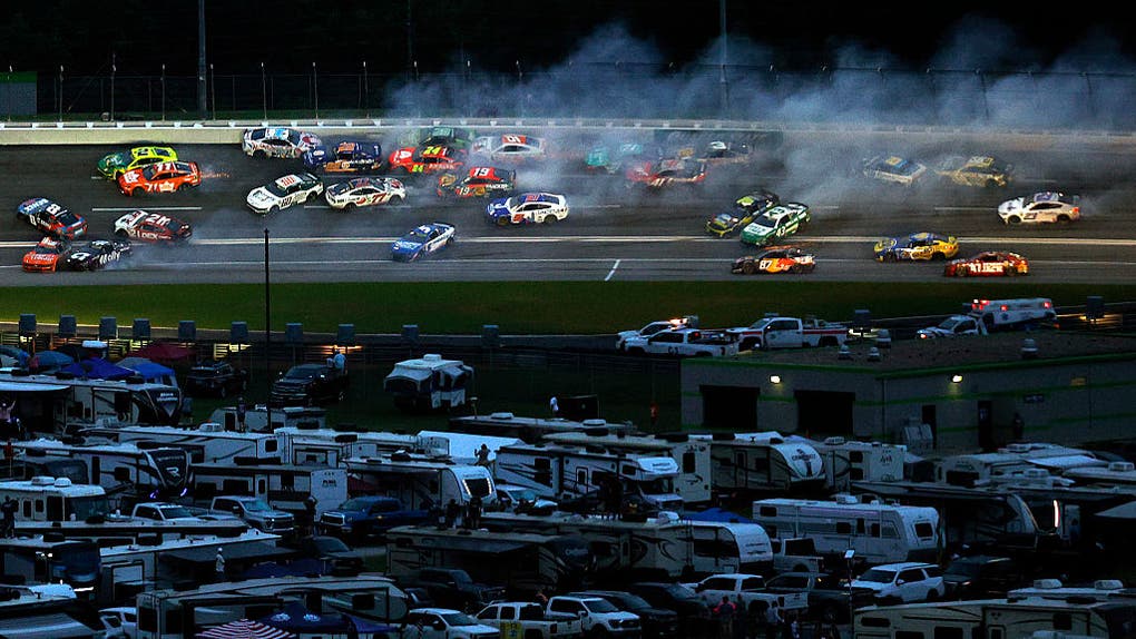 Crash at EchoPark Speedway